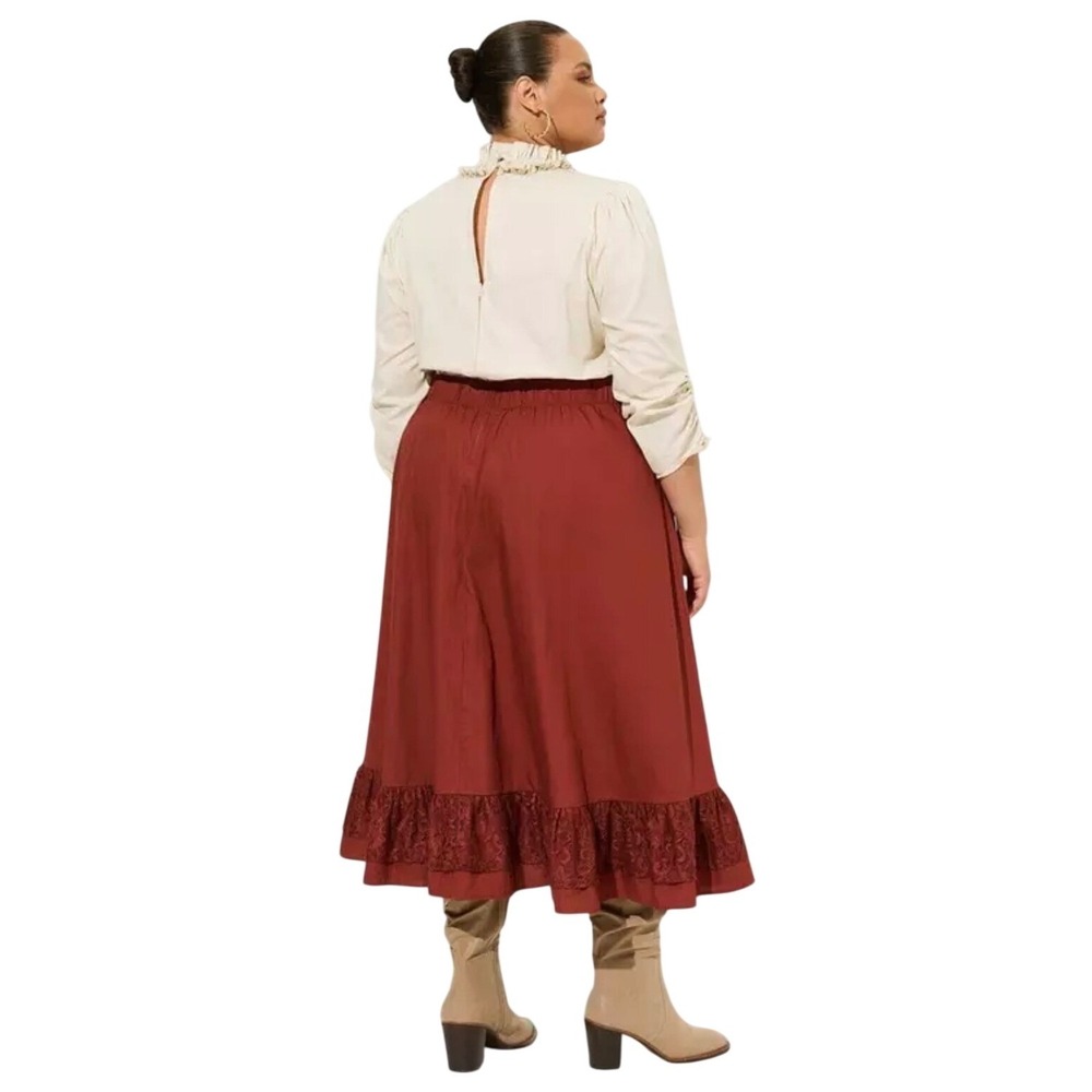 NWT Torrid Halloween Steampunk Poplin Dress Pirate Saloon Cosplay Women 1X - Picture 4 of 16